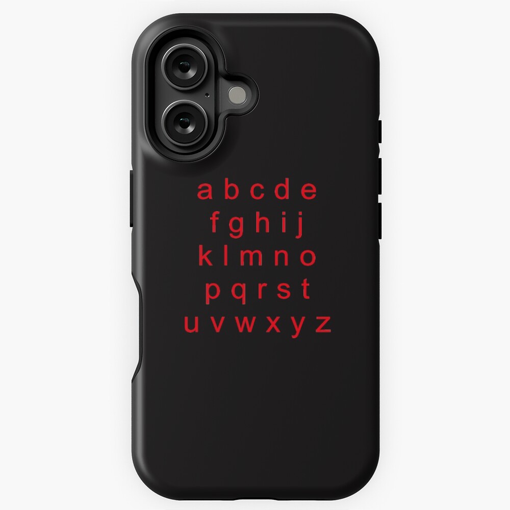 Alphabet Red (Small letters) Sticker