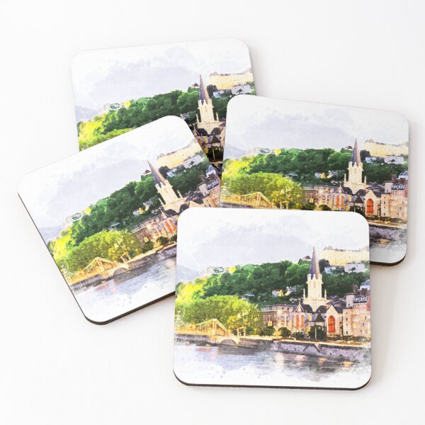 Item preview, Lyon France Watercolor Art City Landscape designed and sold by Naumovski.