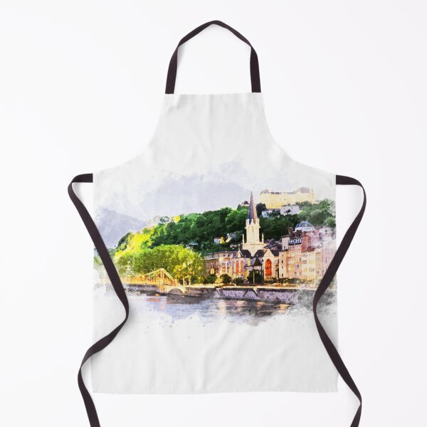 Item preview, Lyon France Watercolor Art City Landscape designed and sold by Naumovski.