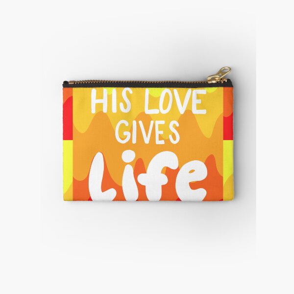 Item preview, His Love Gives Life Red and Yellow designed and sold by faithprints.