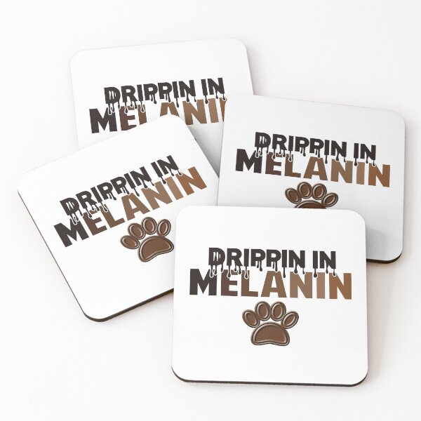 Item preview, Drippin in melanin Chocolate Dog Paw designed and sold by KIWI200ART.