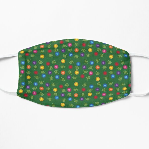 Christmas Lights Mask Flat Mask