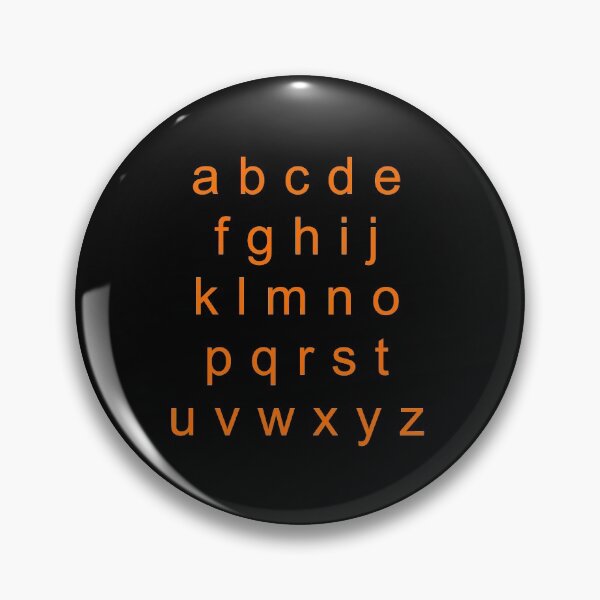 Item preview, Alphabet Orange (Small letters) designed and sold by REApparelCo.