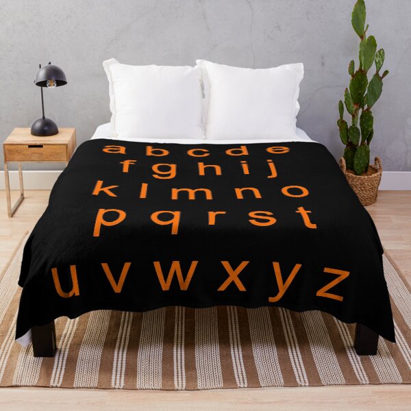 Item preview, Alphabet Orange (Small letters) designed and sold by REApparelCo.