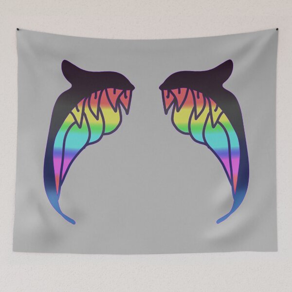 Item preview, Faerie Wings you can wear!!!! (Stormy Rainbow) designed and sold by foxandtigersden.