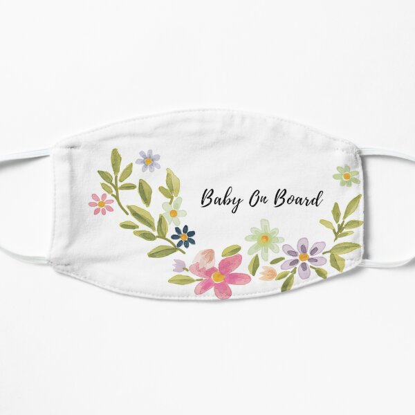 Baby On Board Mask Love Baby Design Flat Mask