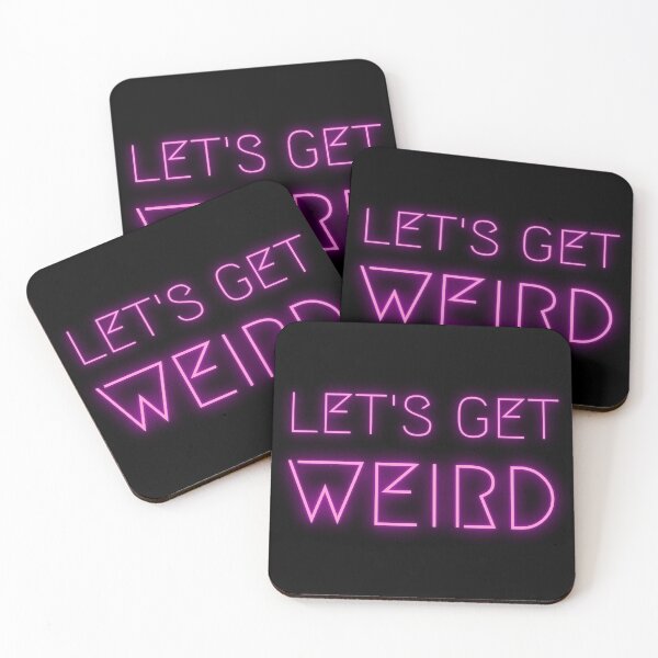 Item preview, Let's Get Weird Neon Sign designed and sold by m95sim.