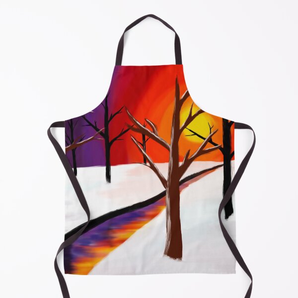 Item preview, Winter Rainbow Sunset Painting designed and sold by forfun-art.