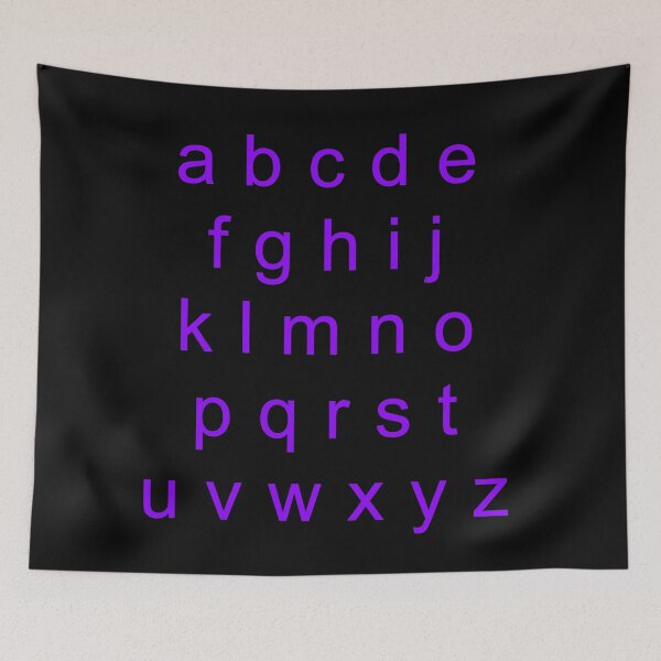 Item preview,  Alphabet Purple (Small letters) designed and sold by REApparelCo.