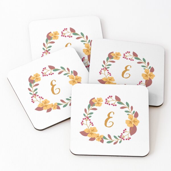 Item preview, Floral letter E for autumn designed and sold by VickyKing.