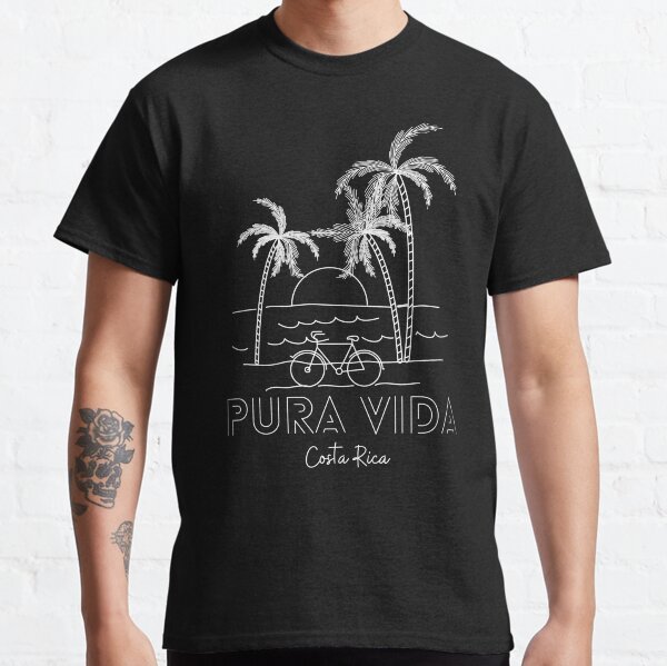 Bicicleta Pura Vida Sunset Camiseta clásica