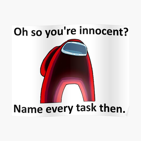 Among Us Memes Posters Redbubble