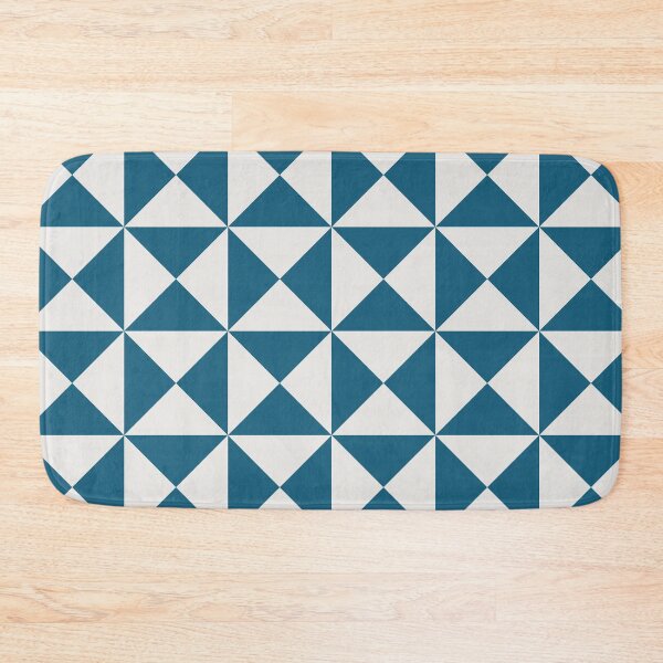 Item preview, Blue & Light Gray Geometric Triangles Pattern designed and sold by quarantine81.