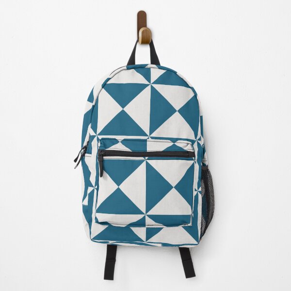 Item preview, Blue & Light Gray Geometric Triangles Pattern designed and sold by quarantine81.