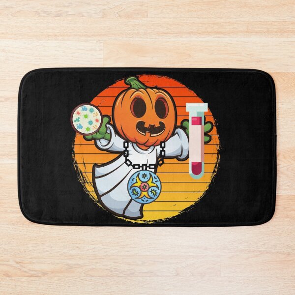 Item preview, MEDICAL LABORATORY SCIENTIST PUMPKIN HEAD LAB GHOST RETRO SUNSET HALLOWEEN    designed and sold by Hippiesole.