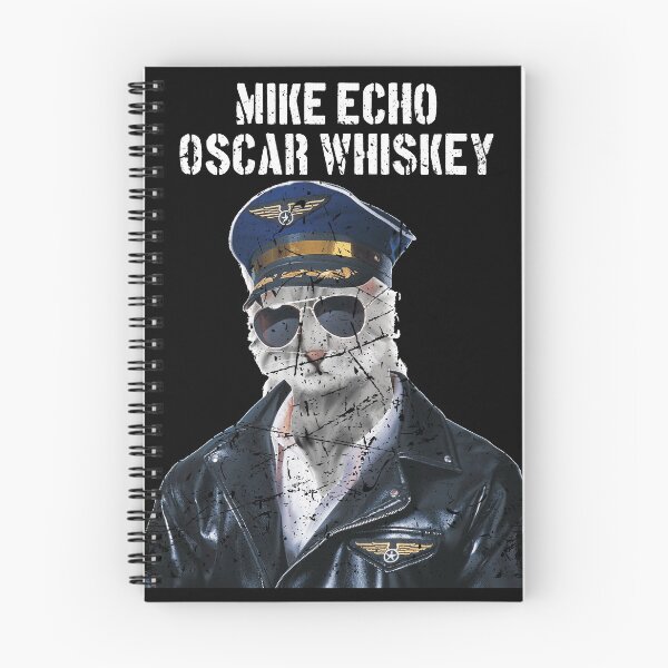 Item preview, Cat pilot Meow ICAO Alphabet Mike Echo Oscar Whiskey designed and sold by Dirk4171.
