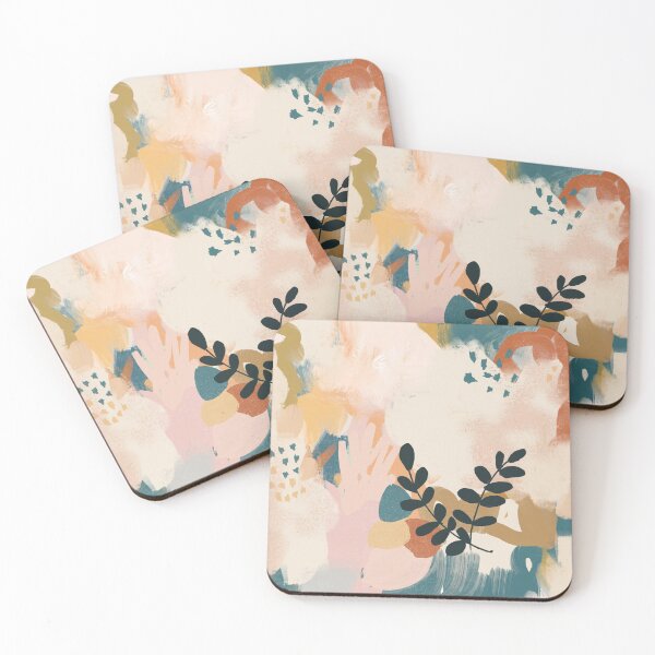 Item preview, Abstract - with botanical- Earthy neutral palette  designed and sold by Urvashi Patel.