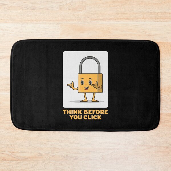 Item preview, Funny Cybersecurity Awareness: Think Before You Click designed and sold by friendlyspoon.