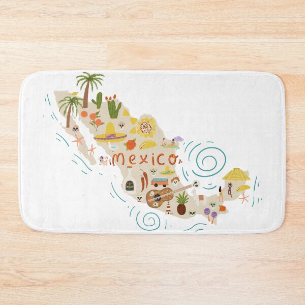 Item preview, Mexico map designed and sold by HelgaScand.