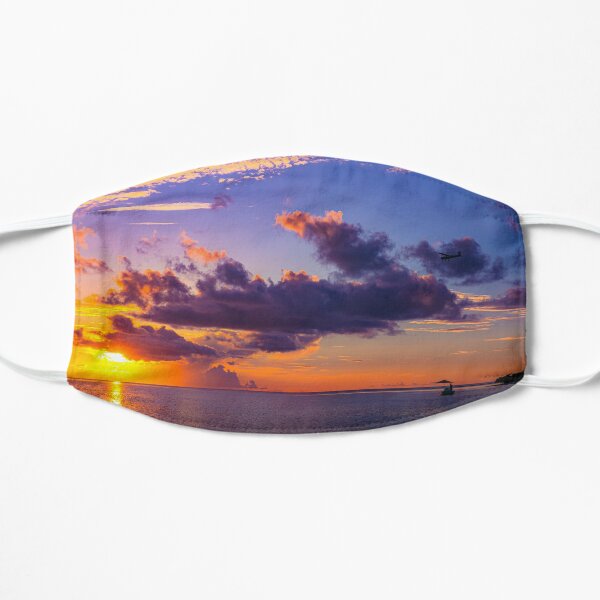 Purple Sandbar Sunset Mask