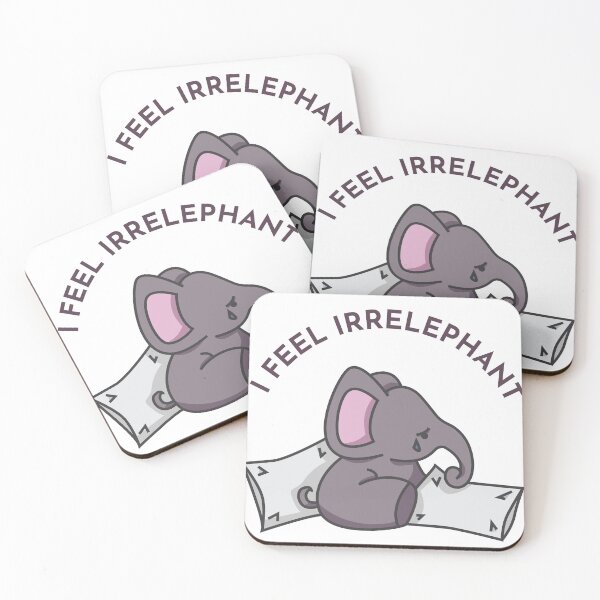 Item preview, I feel irrelephant ver 2 designed and sold by The British Bunny Hop Shop.
