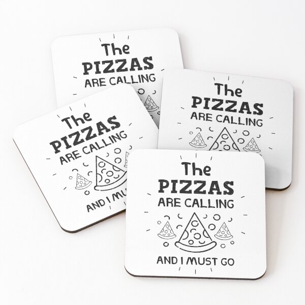 Item preview,  The Pizzas are Calling and IMust Go Funny gift idea  designed and sold by DESIGNNOUR.