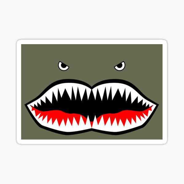 Item preview, Fighter plane shark teeth Mask designed and sold by Ximoc.
