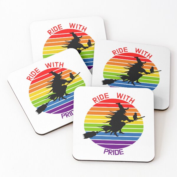 Item preview,  Ride with pride witch / gay pride rainbow witch halloween  designed and sold by portrait4you.