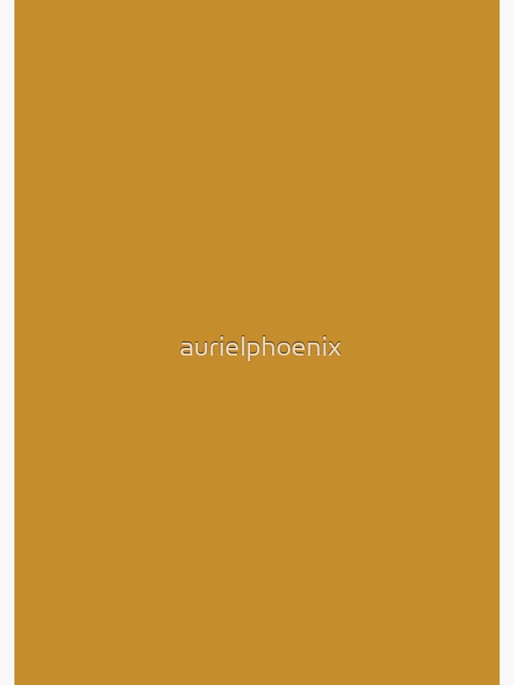 Simply Saffron - Simple Ochre / Yellow Design - Fall Color Trends by aurielphoenix