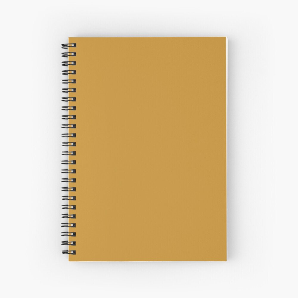 Simply Saffron - Simple Ochre / Yellow Design - Fall Color Trends Spiral Notebook