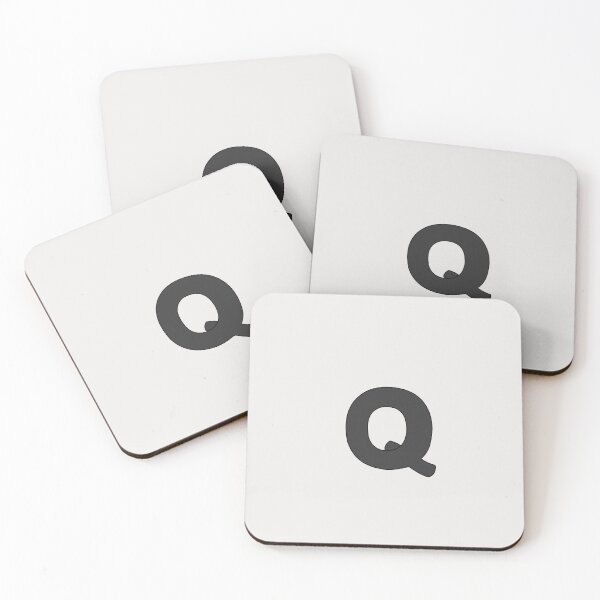 Item preview, letter q black designed and sold by ZiphGames.