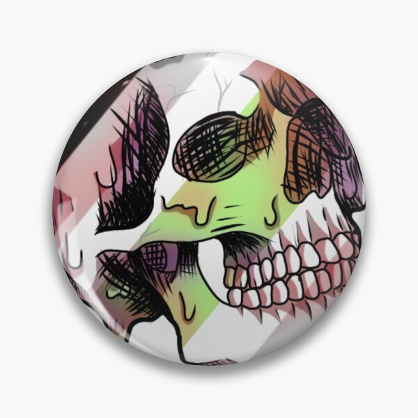 Item preview, agender melting skull designed and sold by lmnopcreations.