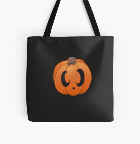 Trickery buying Halloween tote shoulder bag pumpkin, skeleton, skulls, spider, coffin, owl. orange, black