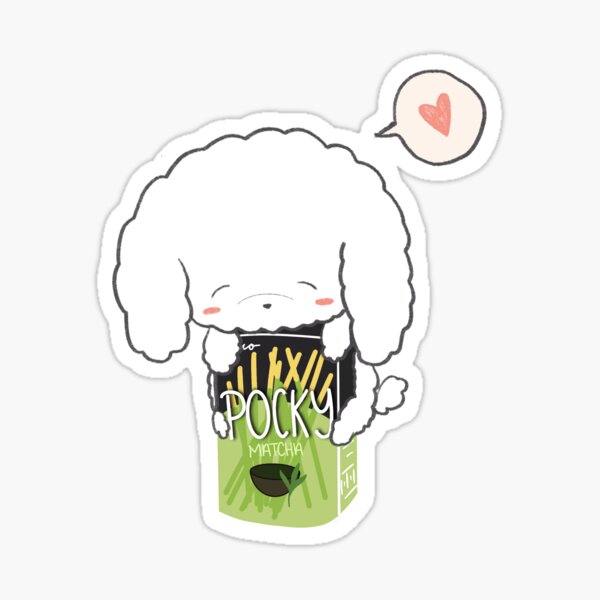 Vista previa del artículo con la obra «bichon con pocky», diseñado y vendido por conniethern.