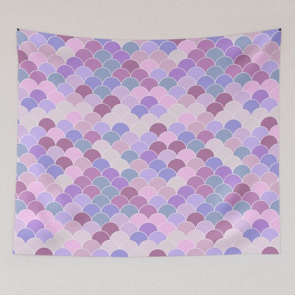 Item preview, Fish scales pattern multicolor pink designed and sold by Kamiri.