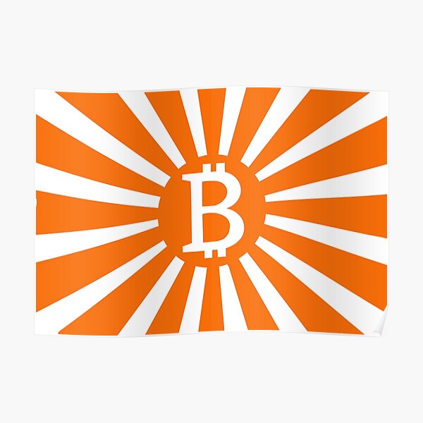 Bitcoin War Flag Poster