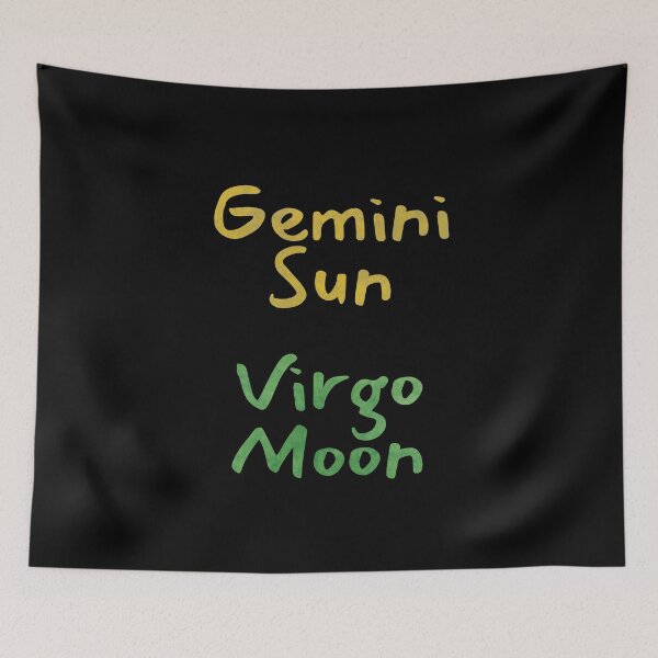 Item preview, Gemini Sun Virgo Moon Text designed and sold by leomooncreates.