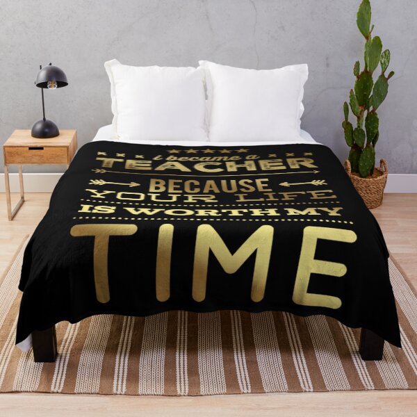 Item preview, I became a teacher, because your life is worth my time designed and sold by missmarylin.