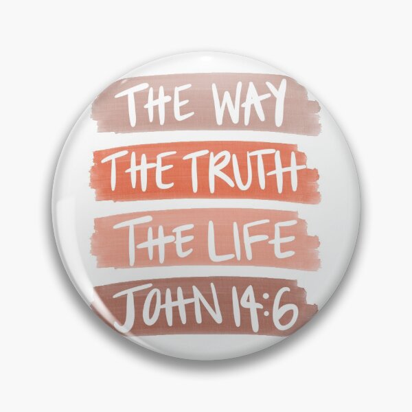 Item preview, John 14:6 The Way, Truth, and Life Orange Paint Strokes designed and sold by faithprints.