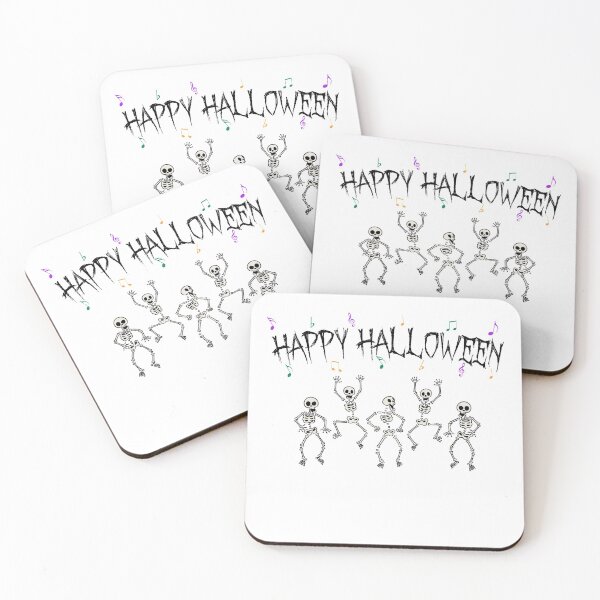 Item preview, Dancing Skeletons illustration for halloween  designed and sold by Amineharoni.