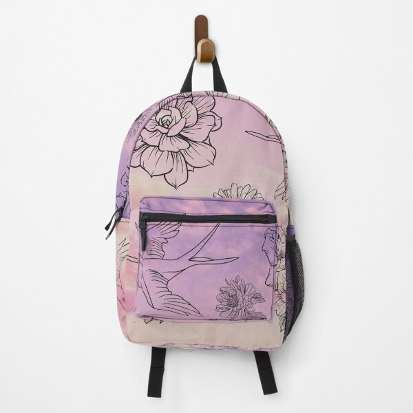 Item preview, Pink Sunset View Flower and Bird Pattern designed and sold by Tamar99.