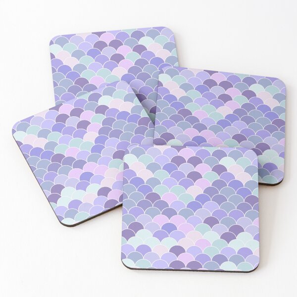 Item preview, Fish scales pattern multicolor violet designed and sold by Kamiri.