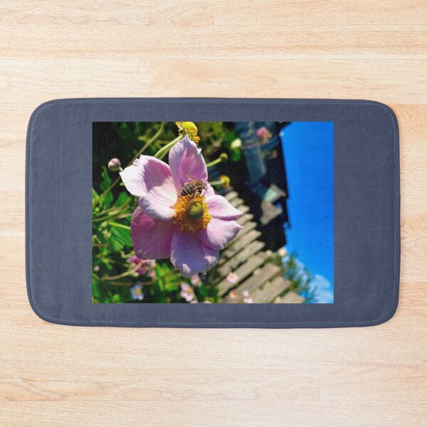 Item preview, Bee Buzz Pollen Collecting Working Pink Flower Photography designed and sold by IBMClothing.