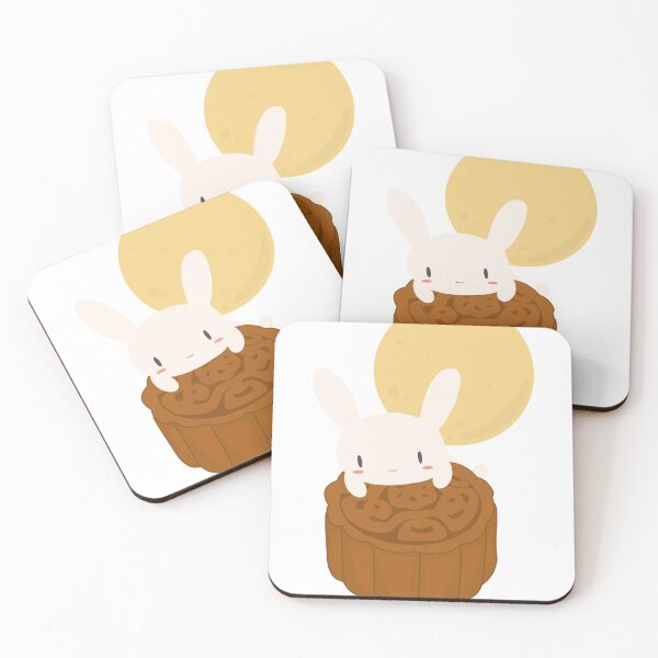 Item preview, Bunny with moon cake designed and sold by conniethern.