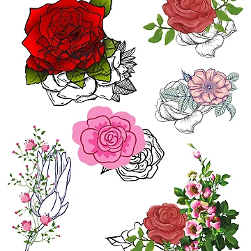 Artwork thumbnail, Beautiful Roses by burnettshirts
