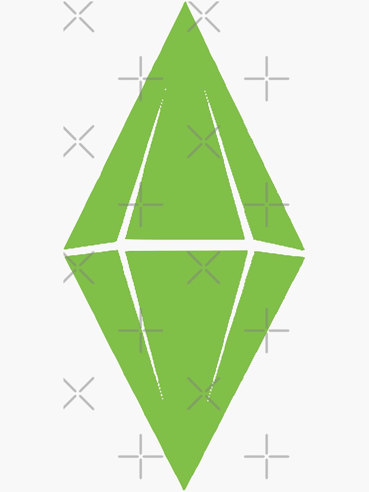 Sims Plumbob Sticker Sticker For Sale By Cuteshoppe Redbubble