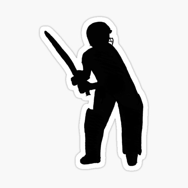 Batsman Silhouette I Sticker