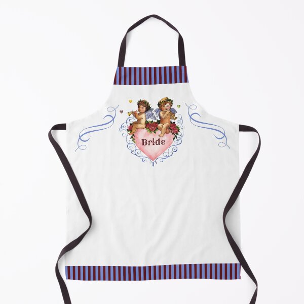 Item preview, Wedding party gift bride angels cherubs heart white designed and sold by GrammarDance.