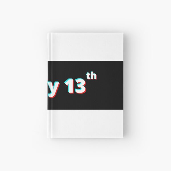 friday 13th print Hardcover Journal