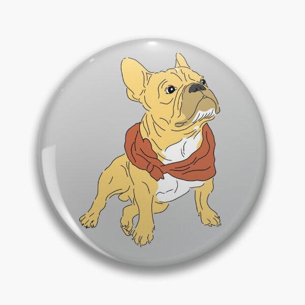Item preview, French Bulldog with Bandana - Fawn designed and sold by J-Bat.